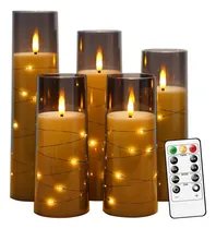 Comprar 5p Velas Eléctricas Led 5.5cm Contral Remoto Flama Realista