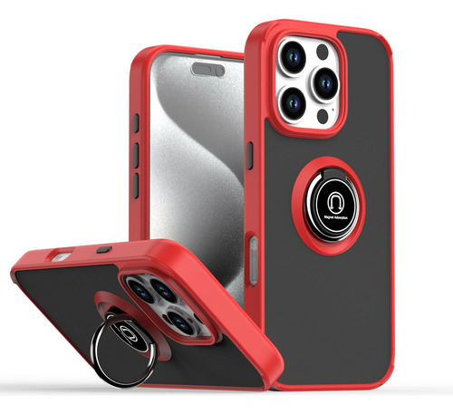 Funda Premium Para Samsung M21 Con Función Atril, Soporte De Anillas, Anticaída, Delgada