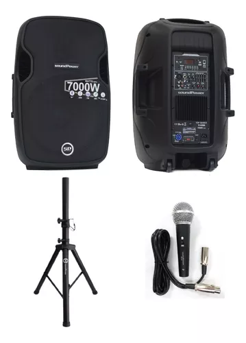 Gemini 2000W 15 Altavoz Bluetooth activo con Stand & Mic