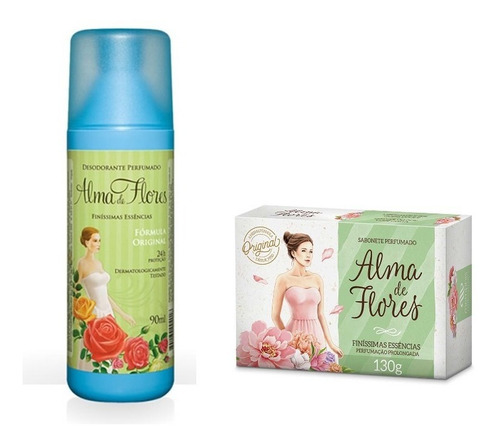 Kit Sabonete 130g + Desodorante  Alma De Flores  90ml