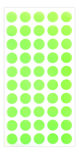 Adesivo Marcador Bolinha Pacote Com 100 Adesivos Cor Verde Neon