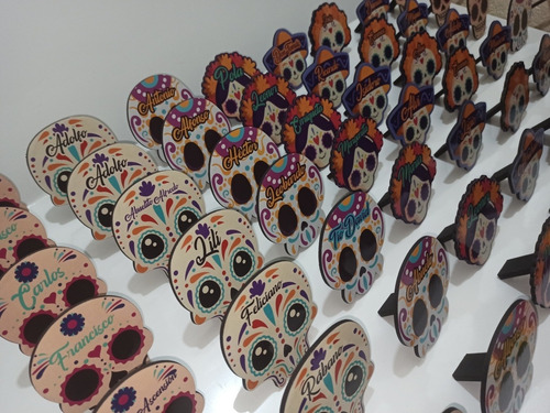 Adornos De Ofrenda, Calaveras Coloridas