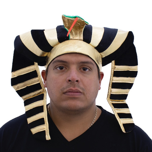 Sombrero Egipcio Faraon Serpiente Verde Deluxe Adulto