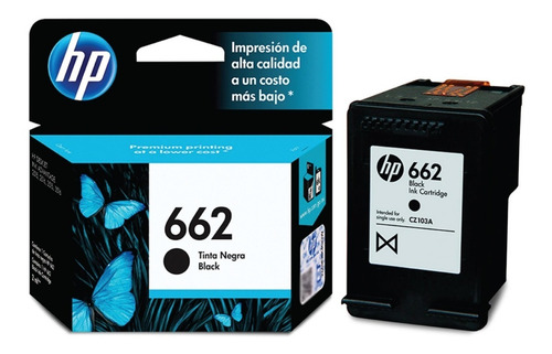Cartucho Hp 662 Cz103al Negro Original 1515 2515 2545 3545