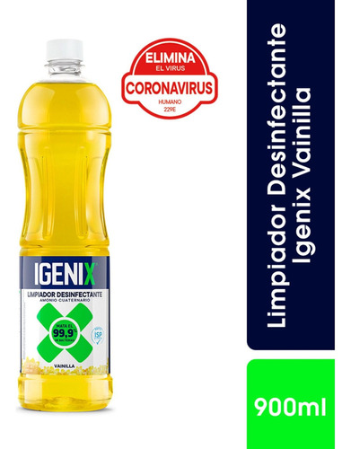 Igenix Limpiador Desinfectante Vainilla 900ml V/a