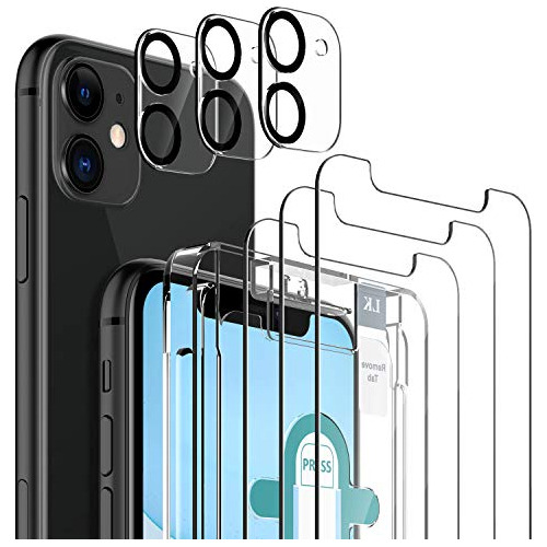 6 Protector Pantalla 3 Unidad Lente Camara Para iPhone 11