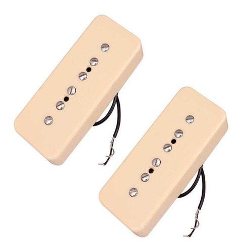 2 Unidades Cremas P90 Soapbar + Puente Para Lp Guitarra