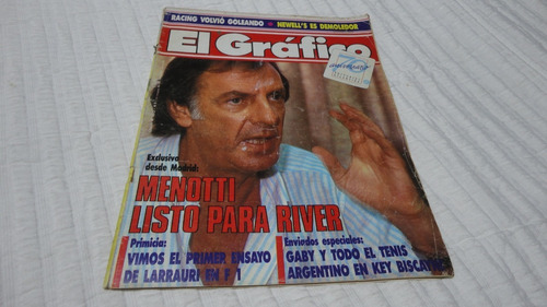 Revista El Grafico- Cesar Luis Menotti- Nº 3572- Marzo 1988