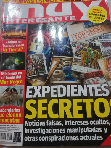 Revista Muy Interesante Julio 2017 Expedientes Secretos