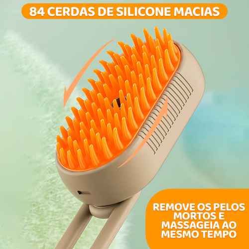 Escova A Vapor 3 Em 1 Pet Removedor Pelos Para Cães Gatos