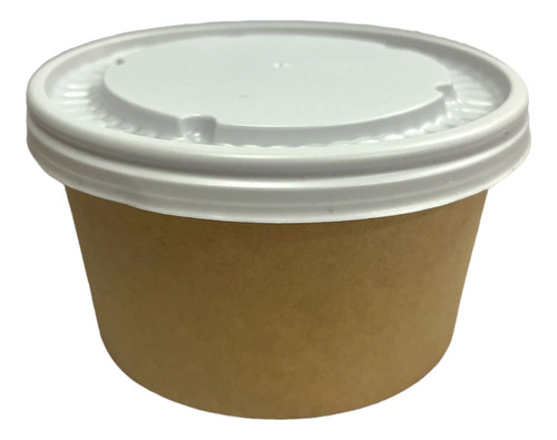 Pack 25pzs Contenedor Comida De Papel Encerado 12oz Soupbowl