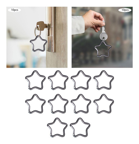 Mosquetones Con Forma De Estrella De Cinco Puntas Para Silve