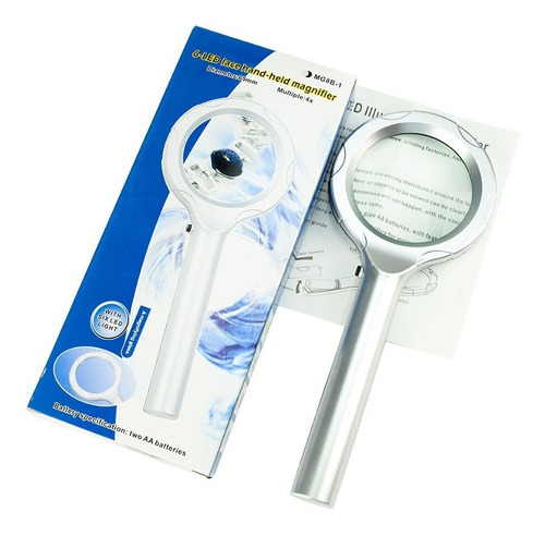 Imagen 2 de 5 de Lupa Con Led 90mm 2x Mg8b-3 Asb