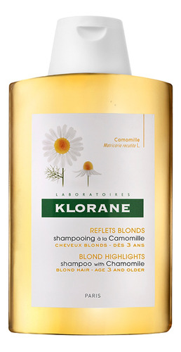 Shampoo Klorane Camomila en frasco de 200mL por 1 unidad