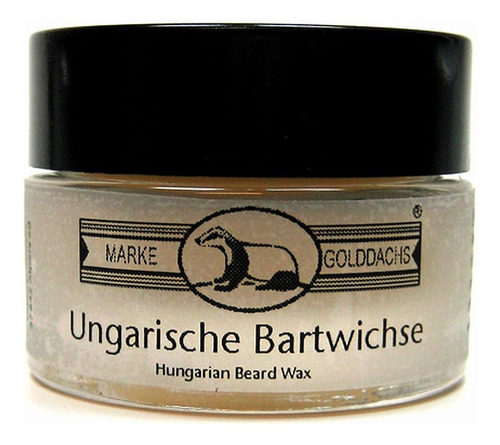 Golddachs Hungarian Moustache Wax In A Glass Pot By Dr. Ditt