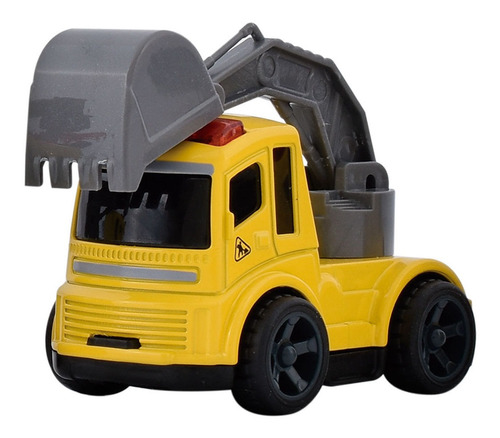 Construction City Truck Metal Series Pala A Friccion Color Amarillo