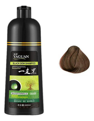 Champú Para Teñir El Cabello 3 En 1 De 500 Ml, Color Marrón