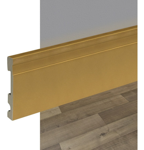 Zocalo Pvc Eps Extra Line 2322 10cm Atrim Oro Mate Piso