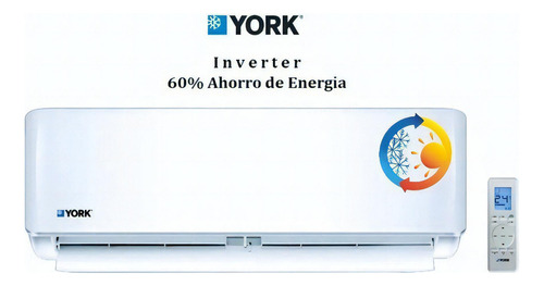 Aire acondicionado York  split inverter  frío/calor 12000 BTU YHKE12ZJ6AXBORX