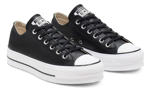 Zapatillas Converse Lift Clean Leather Ox 561681 - Negro