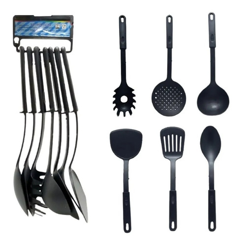 Kit Talheres De Plástico Para Cozinha C/6 Pçs Promoção