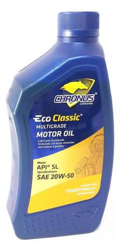 Aceite Motor 20w50 Mineral Chronus Somos Tienda Física 