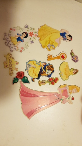 Pucca. Princesas. Chipboard. Stickers De Carton En Relieve