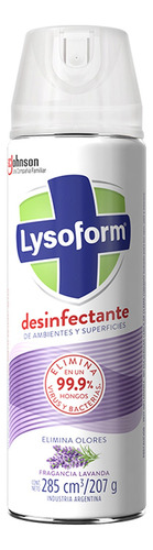 Limpiador Lysoform Lavanda original en aerosol 285ml