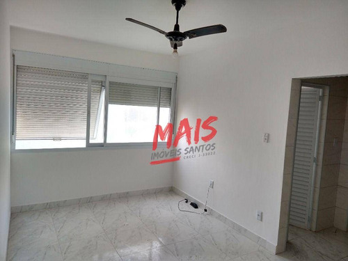 Imagem 2 de 11 de Kitnet Para Alugar, 45 M² - Embaré - Santos/sp - Kn0179