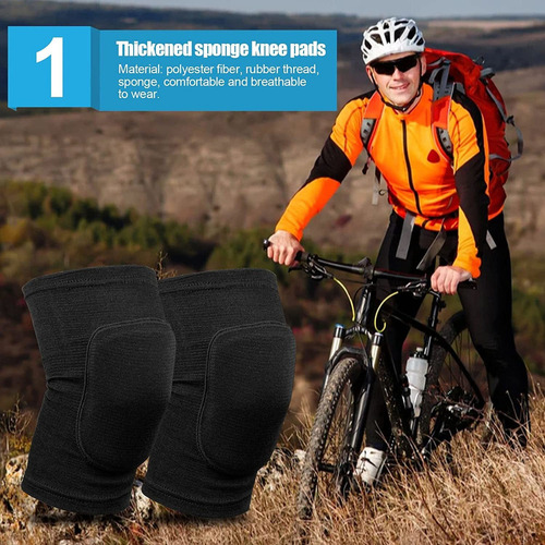 2pcs Rodilleras Protectoras De Esponja Espesa Deportes ( L)