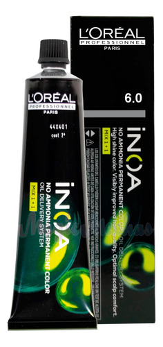 Tinte Loreal Inoa 5 Castaño Claro Cobriz - g a $523