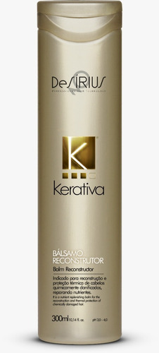 Bálsamo Reconstrutor Kerativa 300ml De Sírius