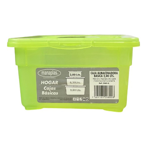 Caja Organizadora Multiuso Plastica De 2lts