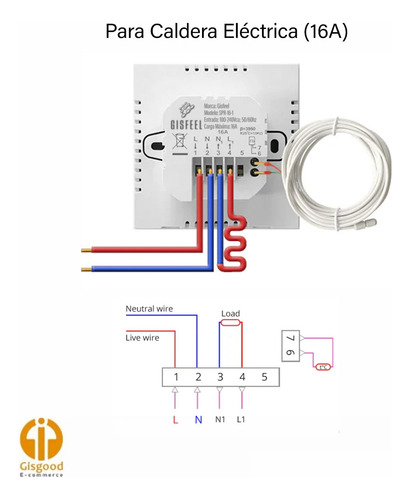 Termostato Smart Losa Radiante Electrica Wifi 16a Tuya