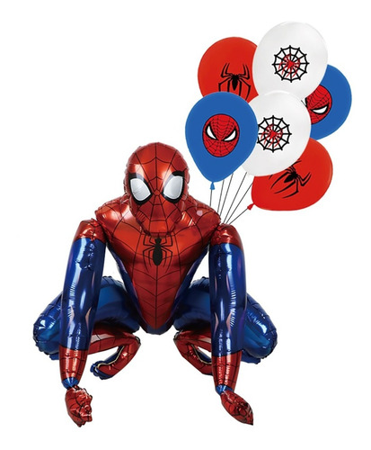 Set De 7 Globos Spiderman