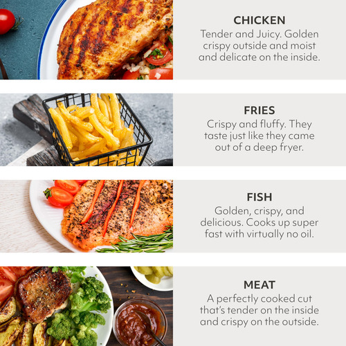 Air Fryer Sur La Table Digital De 4,2 Litros Con Ventana De