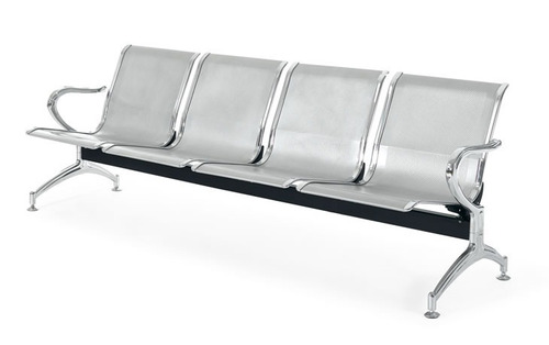 Banca Napole Cromada 4 Plazas Tipo Aeropuerto