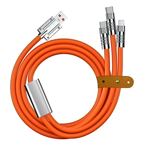 Carga Cable Para Multiple Cellphone Tablets Naranja