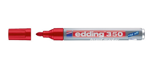 Marcador Borrable Para Tablero Recargable E-350 Rojo Edding