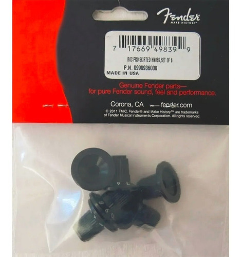 Set De Perillas Amplificador Fender Roc Pro 099-0936-000