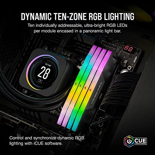Memoria Corsair Vengeance Rgb Ddr5 64gb (2x32gb) 6600mhz