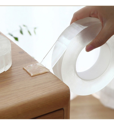 Cinta adhesiva Magica Nano Tape, fuerte, de gel multiusos, de doble cara, 5 m