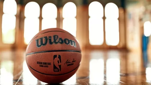 Bola de Basquete Wilson NBA Authentic Indoor Outdoor #7 - Marrom