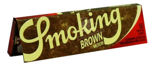 Caixa Seda Smoking Brown Mini Size Sabor Sem Sabor