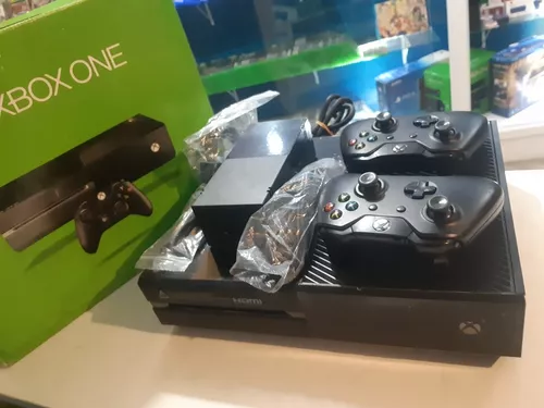 xbox one com 2 controle e jogo