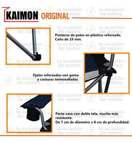 Sillon Director Plegable Kaimon Silla Playa Reposera Camping