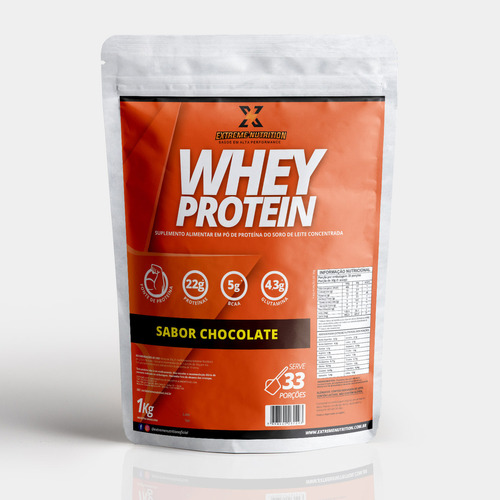 Whey Protein Concentrado Suplemento Alimentar 1kg Chocolate