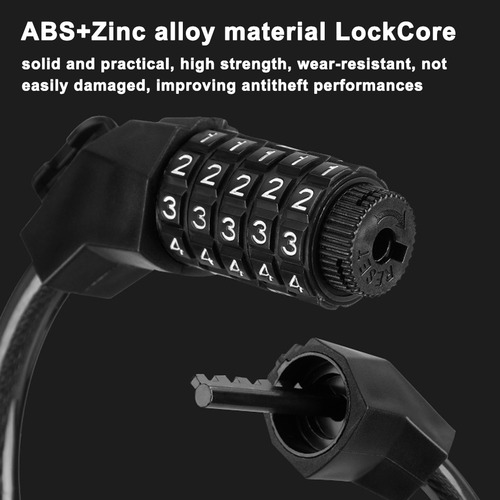 Elasticity Lock De Seguridad Para Bicicleta Y Motocicleta, A