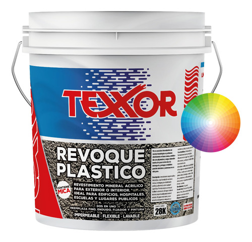 Revestimiento Revoque Plastico 28kg Texturado Color Texxor