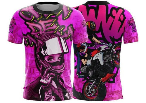 Camiseta Personalizada Dryfit Moto Grau Unissex Cria Favela